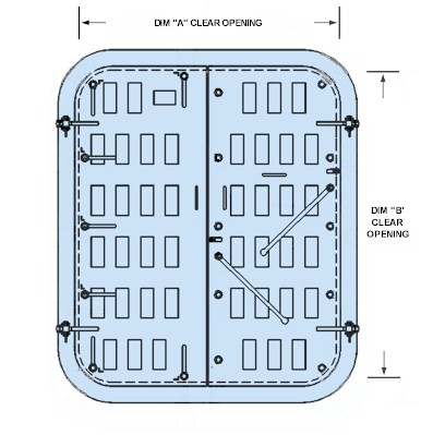 Double door with QA and ID mechamism