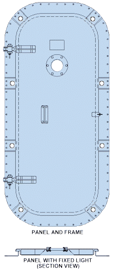 GRP panel and frame