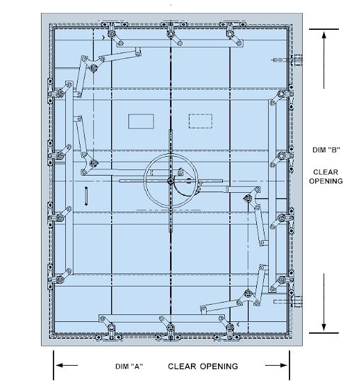 Wheel-operated door