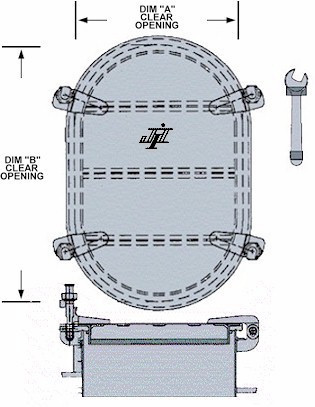 Hatch, Raised, Oval