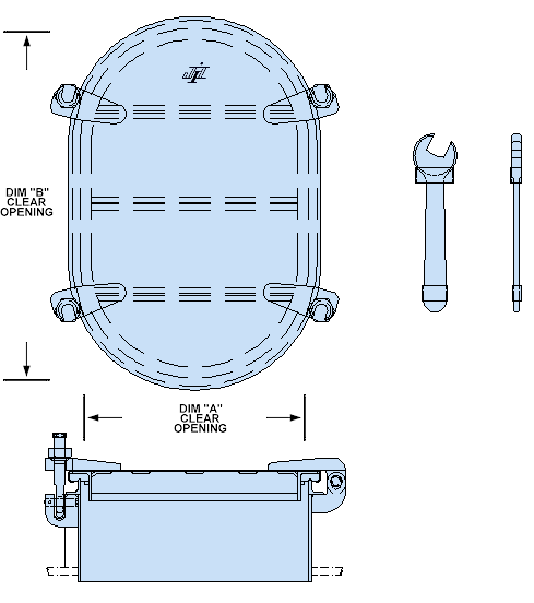 Hatch, Raised, Oval